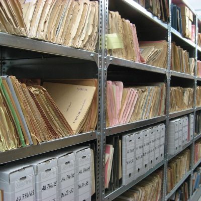 Files on shelves