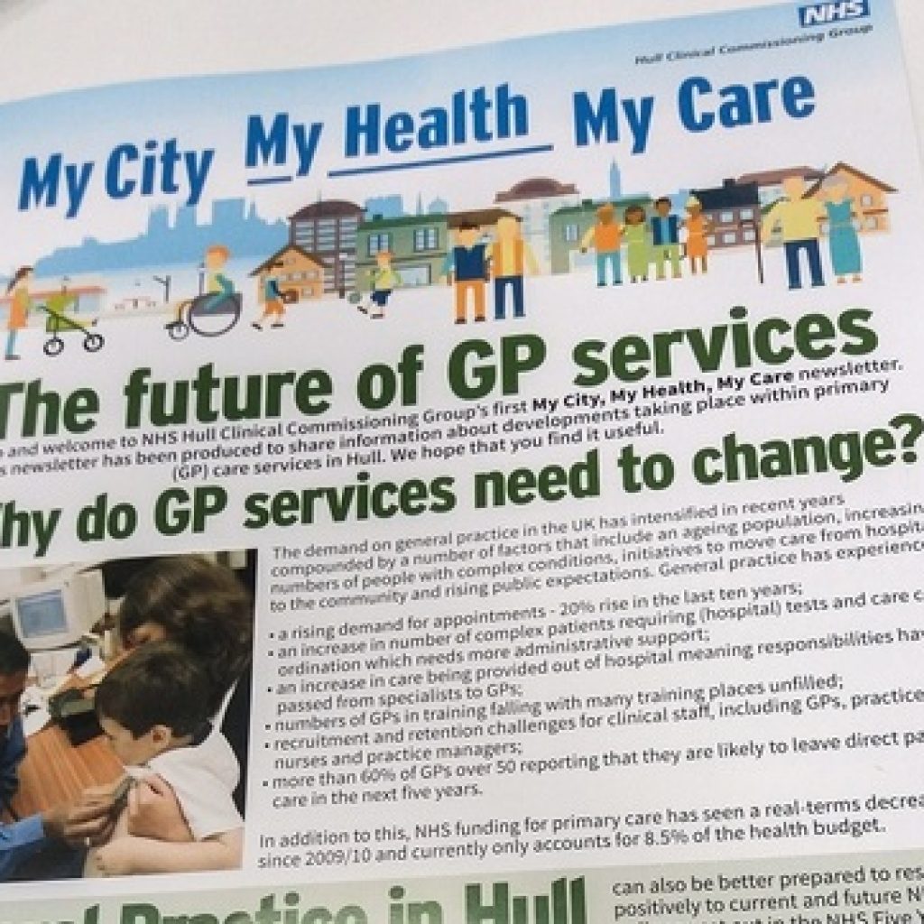 Newsletter to share developments in the future of GP Services