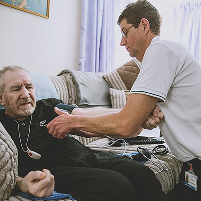 Carer looking after patient