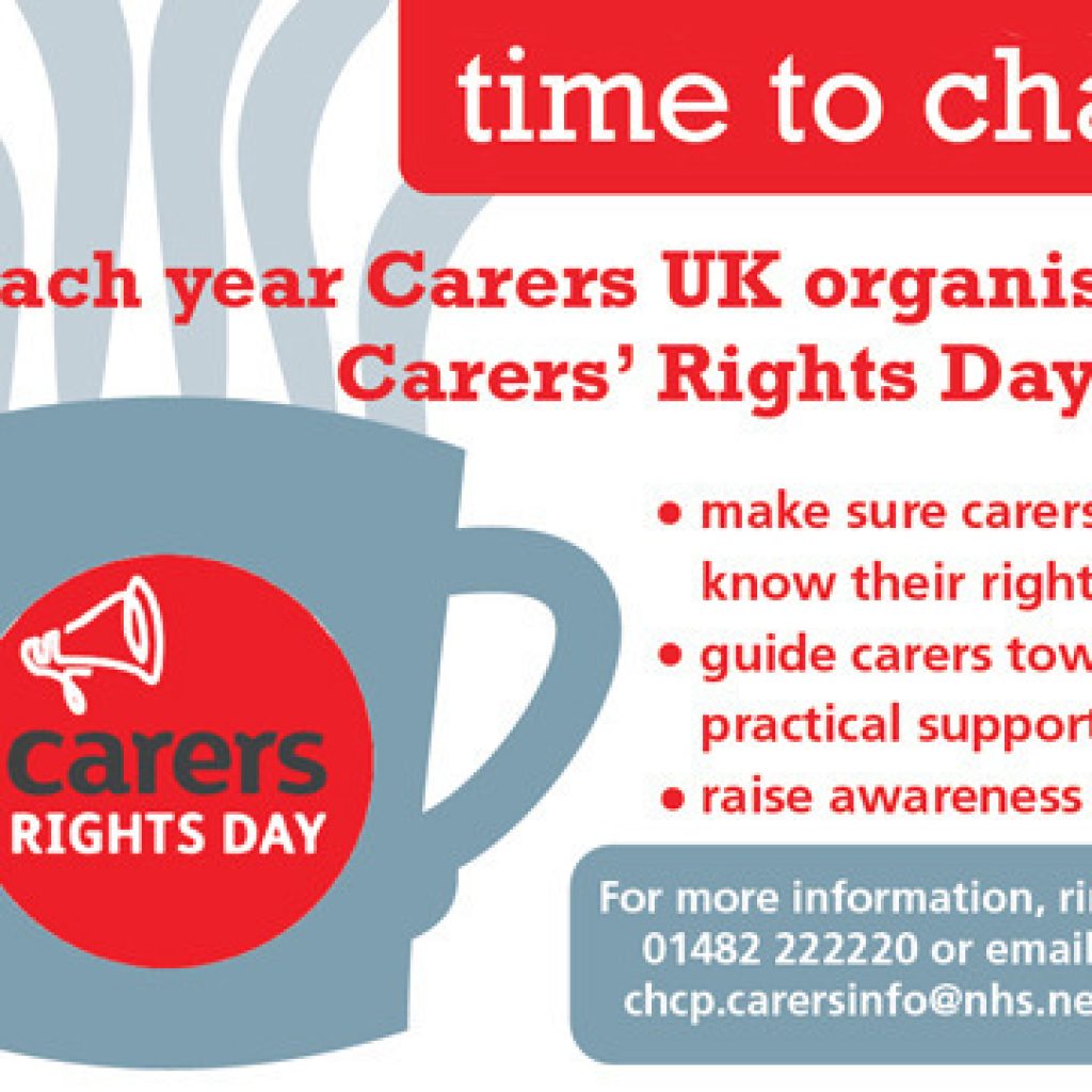 Carers' Rights Day Friday 20 November 2015