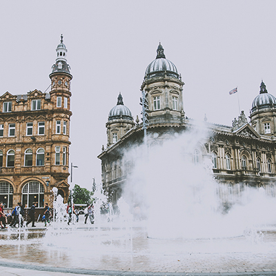 Hull City Centre Water Fountains