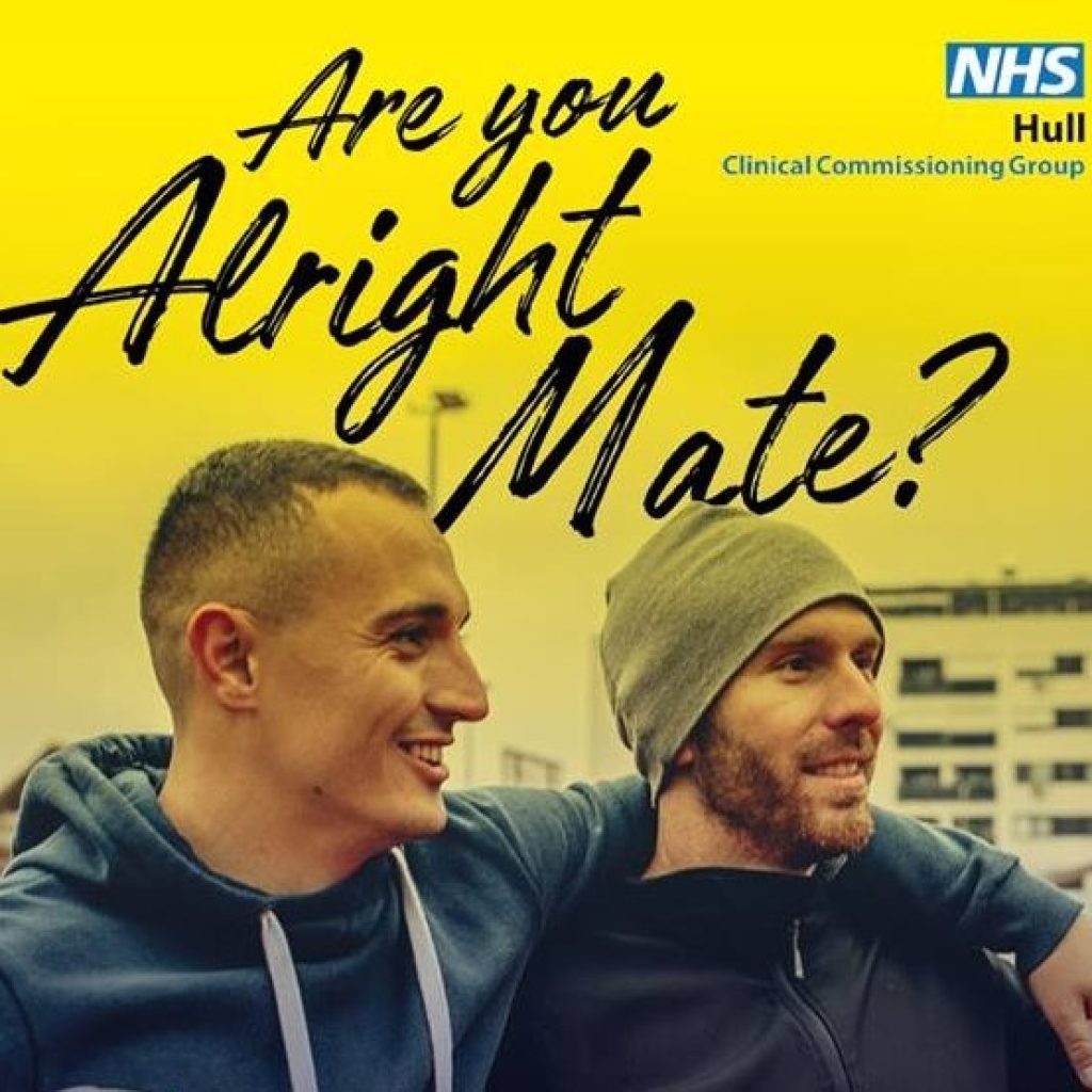 Men being asked ‘are you alright mate?’ to break mental health stigma