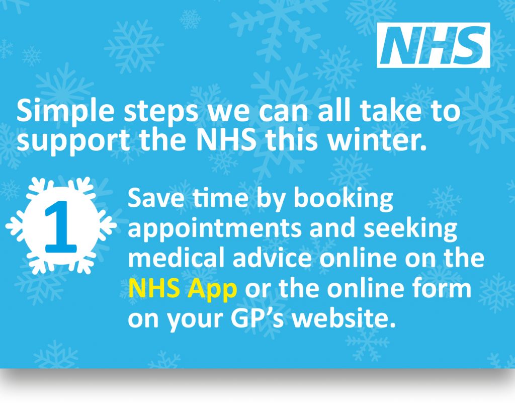 Let's all play our part in supporting the NHS this winter